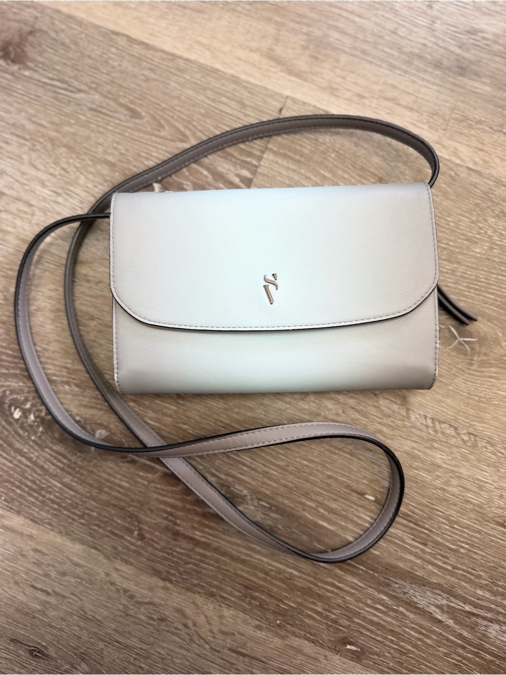 Vera Wang Light Blue & Gray Crossbody